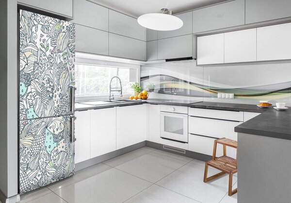 Fototapeta na ledničku Květinový vzor FridgeStick-70x190-f-94763765