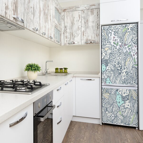 Fototapeta na ledničku Květinový vzor FridgeStick-70x190-f-94763765