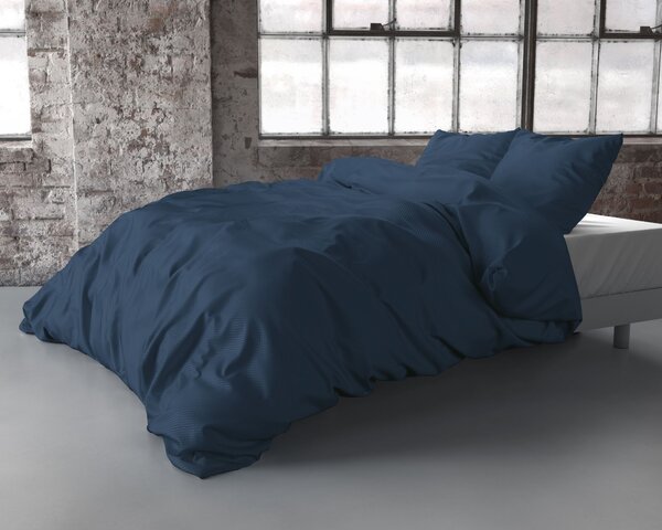 Zensation Povlečení Satin Point Navy 140x200/220,60x70cm