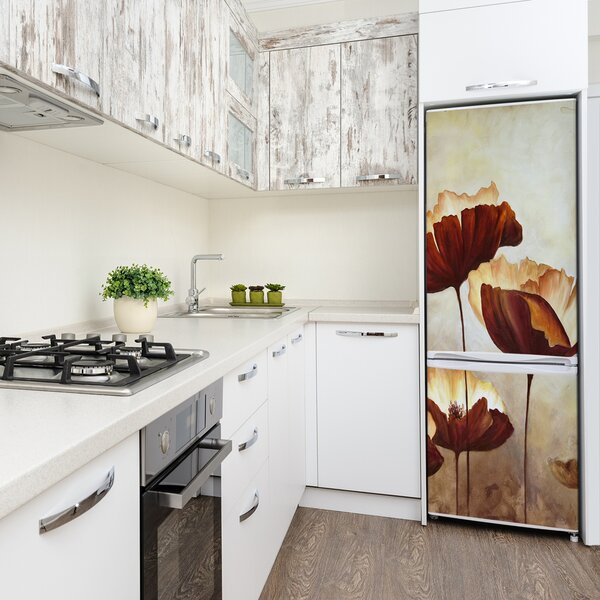 Samolepící nálepka fototapeta Polní mák FridgeStick-70x190-f-95025944