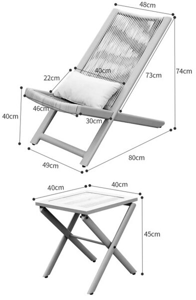 Sada zahradního nábytku CHILL SAND