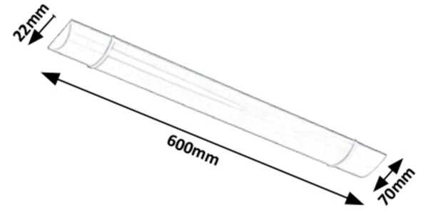 Rabalux LED svítidlo pod kuchyňskou linku Batten Light 20W | 1600lm | 4000K | IP20 | 60cm