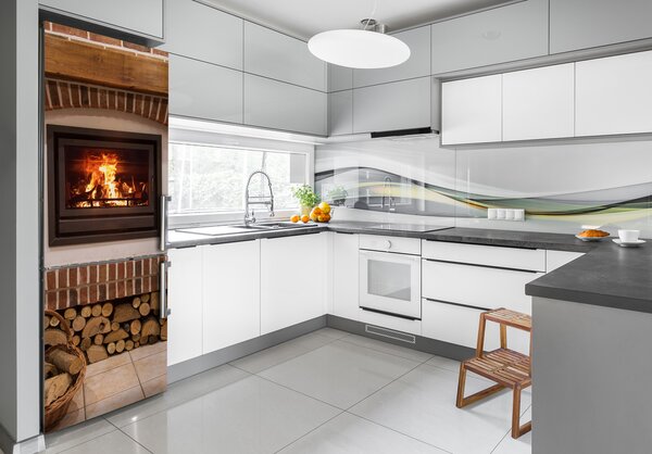 Nálepka tapeta na ledničku do domu Krb FridgeStick-70x190-f-95954556