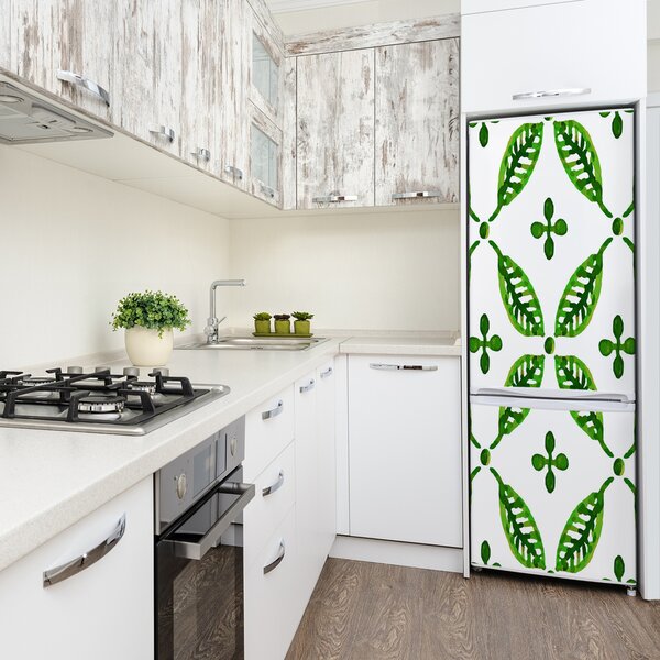 Fototapeta na ledničku Zelené listí FridgeStick-70x190-f-95994789