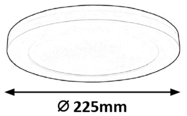 Rabalux LED stropní svítidlo Sonnet 1x18W | 1880lm | 4000K | IP20 - průměr 22,5cm, bílé