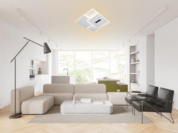 LED Stmívatelné stropní svítidlo LED/95W/230V 3000-6500K bílá + dálkové ovládání