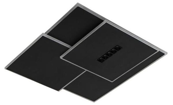 LED Stmívatelné stropní svítidlo LED/95W/230V 3000-6500K černá +dálkové ovládání