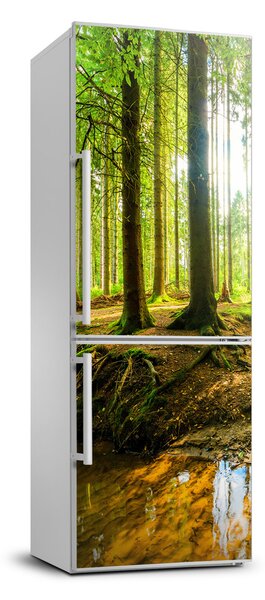 Nálepka tapeta na ledničku Pramen v lese FridgeStick-70x190-f-96124300