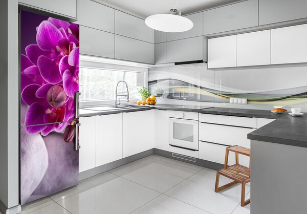 Nálepka fototapeta Růžová orchidej FridgeStick-70x190-f-95985968