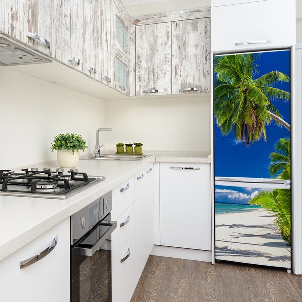 Nálepka tapeta na ledničku Tropická pláž FridgeStick-70x190-f-96597794