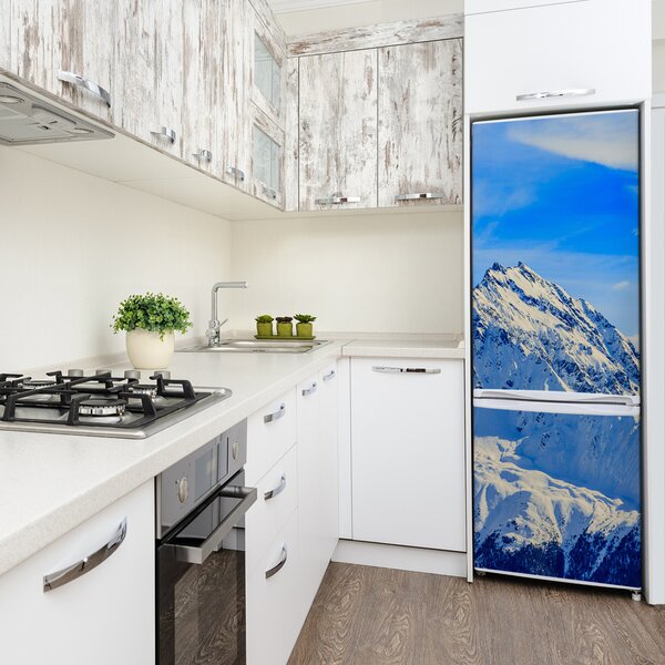 Foto nálepka skin lednička Hory zima FridgeStick-70x190-f-96505174