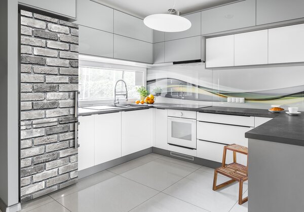 Nálepka tapeta na ledničku Zděná zeď FridgeStick-70x190-f-96615467
