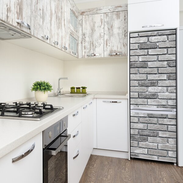 Nálepka tapeta na ledničku Zděná zeď FridgeStick-70x190-f-96615467