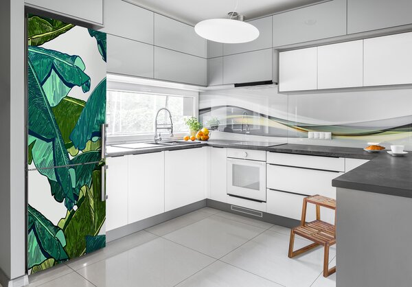 Fototapeta na ledničku Listy banánovník FridgeStick-70x190-f-96230691