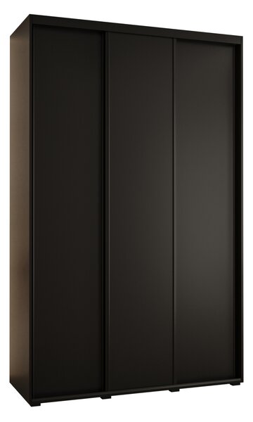 Šatní skříň ASIRI 1 - 160/45 cm, černá / černá