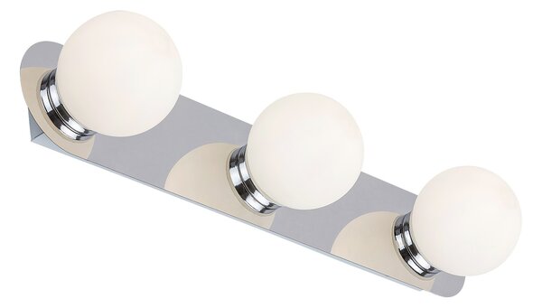 Rabalux Přisazené svítidlo do koupelny Becca 3x28W | G9 | IP44 - chrom