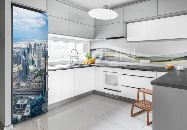 Samolepící nálepka na ledničku Mrakodrapy FridgeStick-70x190-f-97042668