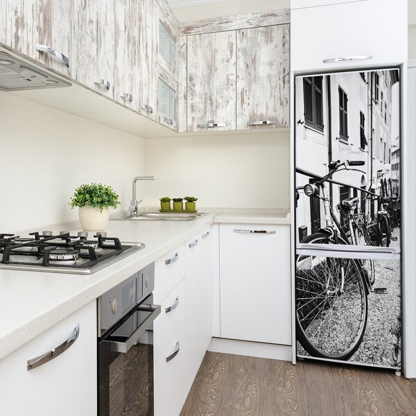 Tapeta na ledničku na výměr Městská kola FridgeStick-70x190-f-96639477