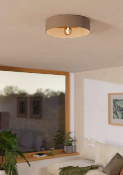 Eglo 900838 - Stropní svítidlo DUAIA 1xE27/40W/230V hnědá
