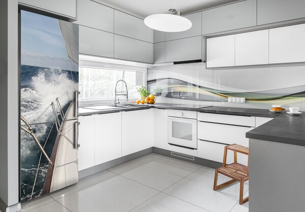 Samolepící nálepka na ledničku Plachetnice na moři FridgeStick-70x190-f-9693583