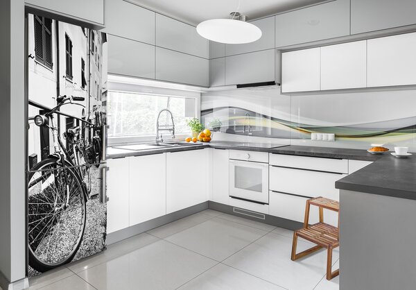 Tapeta na ledničku na výměr Městská kola FridgeStick-70x190-f-96639477