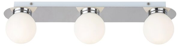 Rabalux Přisazené svítidlo do koupelny Becca 3x28W | G9 | IP44 - chrom