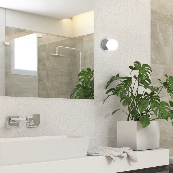 Rabalux Přisazené svítidlo do koupelny Becca 1x28W | G9 | IP44 - chrom