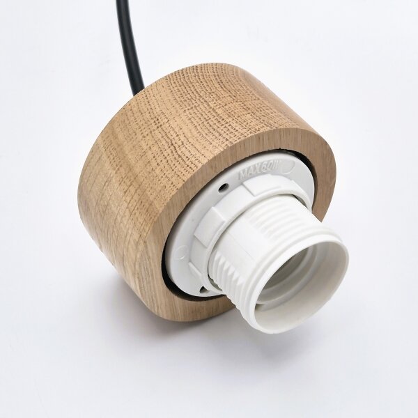 Lustr na lanku HARMONY 1xE27/15W/230V pr. 30 cm bílá/dub