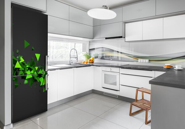 Nálepka na ledničku Geometrická vlna FridgeStick-70x190-f-98200127