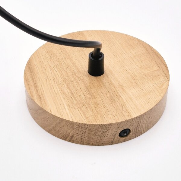 Lustr na lanku HARMONY 1xE27/15W/230V pr. 30 cm bílá/dub