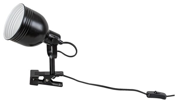 Rabalux Stolní lampa s klipem Flint 1x25W | E14 | IP20 - černá