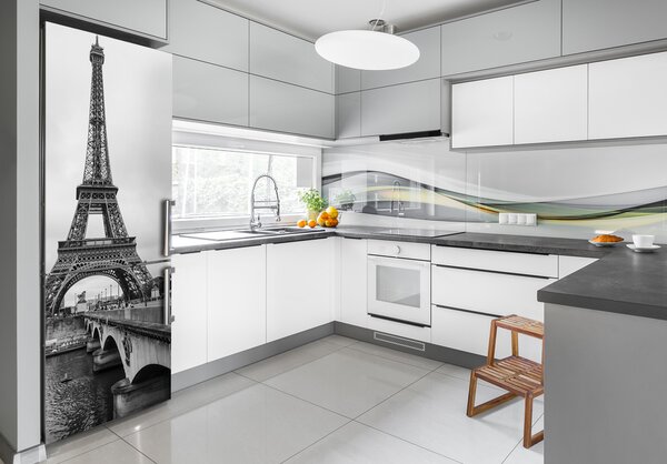 Samolepící nálepka na ledničku Eiffelova věž FridgeStick-70x190-f-98585031