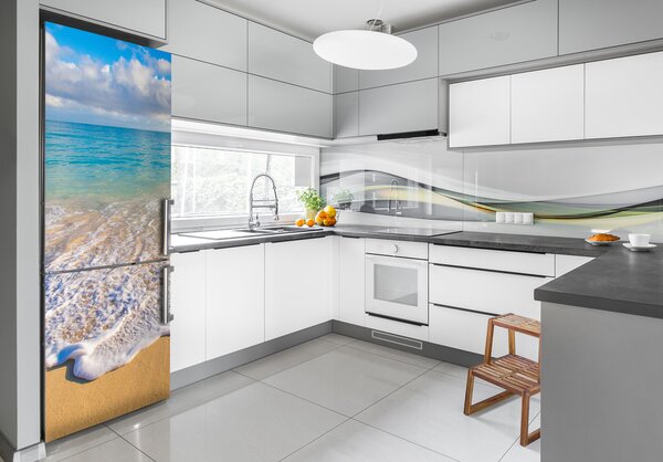Nálepka tapeta na ledničku Tropická pláž FridgeStick-70x190-f-98746021