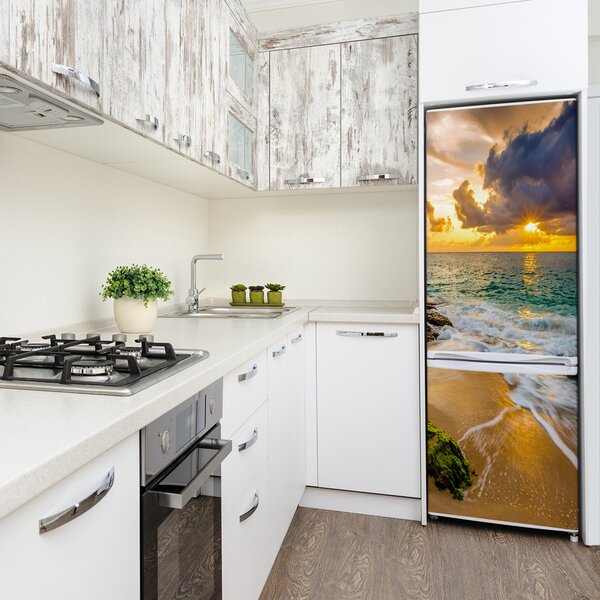Nálepka na ledničku Západ slunce moře FridgeStick-70x190-f-98743273