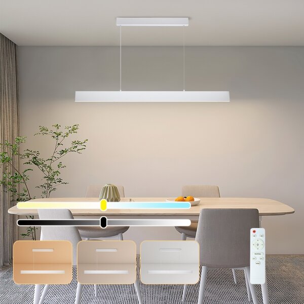 Brilagi - LED Stmív. lustr na lanku SLIMLINE LED/40W/230V 3000-6000K bílá + DO