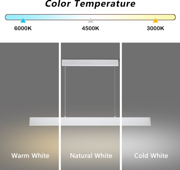 Brilagi - LED Stmív. lustr na lanku SLIMLINE LED/40W/230V 3000-6000K bílá + DO