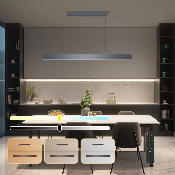 Brilagi - LED Stmív. lustr na lanku SLIMLINE LED/40W/230V 3000-6000K antracit+DO