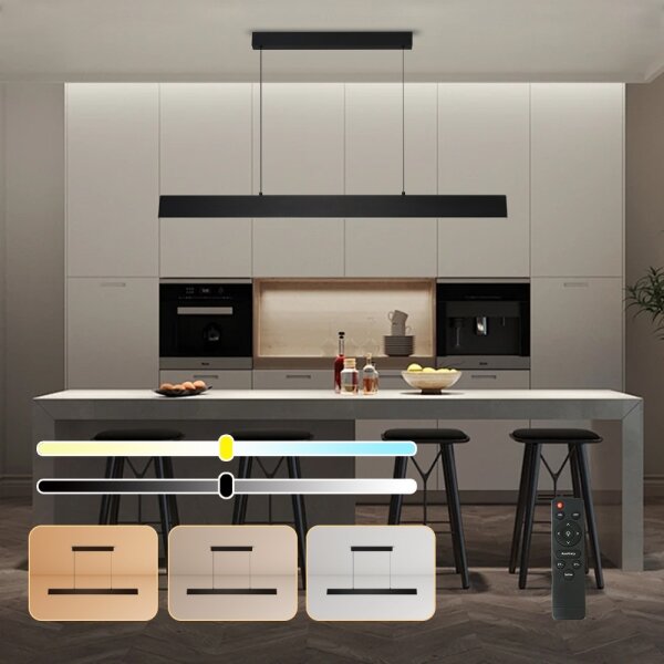 Brilagi - LED Stmív. lustr na lanku SLIMLINE LED/40W/230V 3000-6000K černá + DO