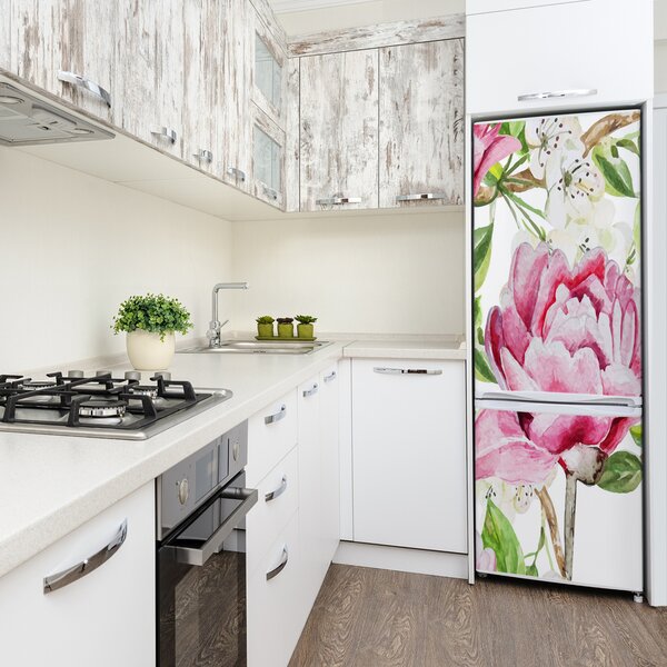 Nálepka fototapeta na ledničku Pivoňka FridgeStick-70x190-f-98952199