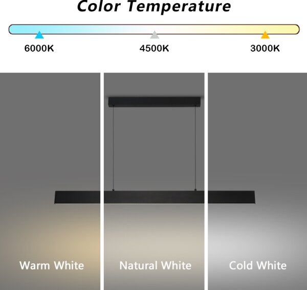 Brilagi - LED Stmív. lustr na lanku SLIMLINE LED/40W/230V 3000-6000K černá + DO
