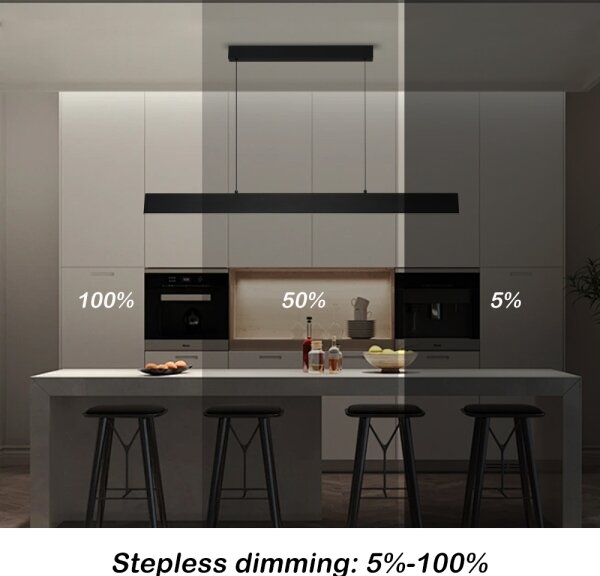 Brilagi - LED Stmív. lustr na lanku SLIMLINE LED/40W/230V 3000-6000K černá + DO