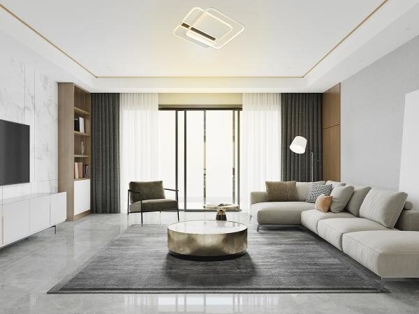 LED Stmívatelné stropní svítidlo LED/95W/230V 3000-6500K bílá + dálkové ovládání