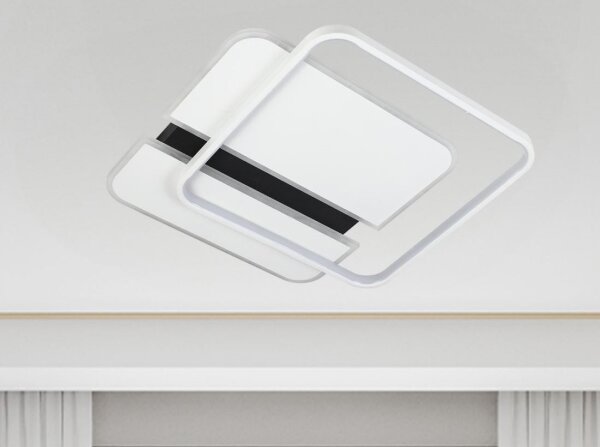 LED Stmívatelné stropní svítidlo LED/95W/230V 3000-6500K bílá + dálkové ovládání