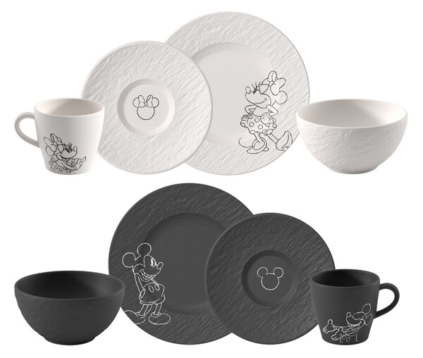 Villeroy&Boch Villeroy & Boch Manufacture Rock - Mickey Mouse snídaňový set, 8 kusů