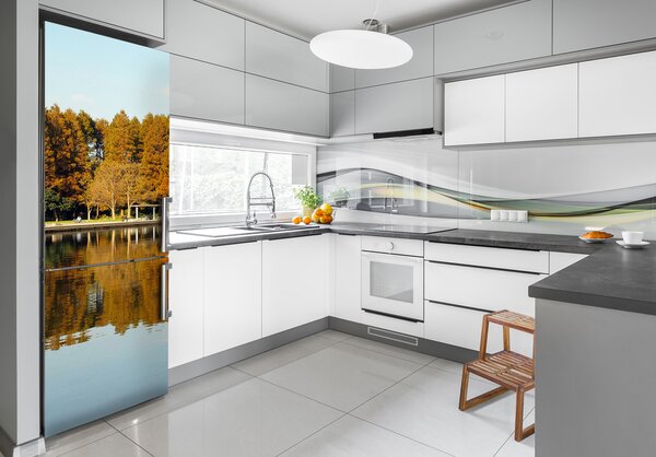Nálepka tapeta na ledničku Podzimní park FridgeStick-70x190-f-99522421