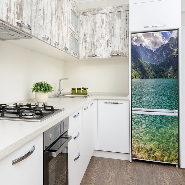 Nálepka tapeta na ledničku Jezero v horách FridgeStick-70x190-f-99700866