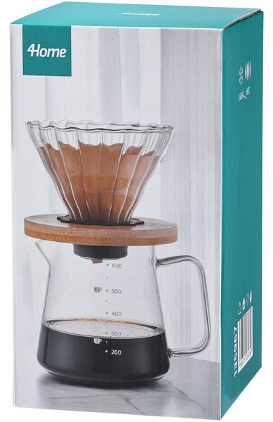 4Home Sada na překapávanou kávu Dripper, 600 ml