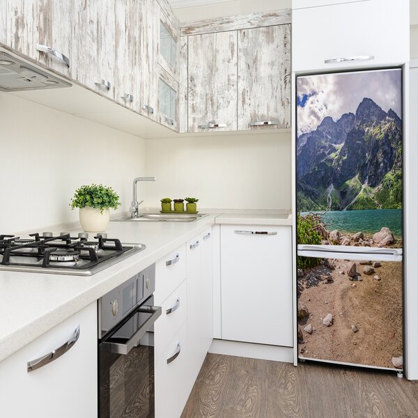 Nálepka tapeta na ledničku Jezero v horách FridgeStick-70x190-f-99700952