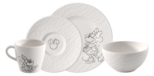 Villeroy&Boch Villeroy & Boch Manufacture Rock blanc - Mickey Mouse snídaňový set, 4 kusy