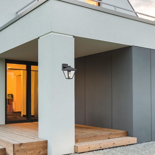 Rabalux Venkovní nástěnné svítidlo PARAVENTO max. 1x40W | E27 | IP44 - černá
